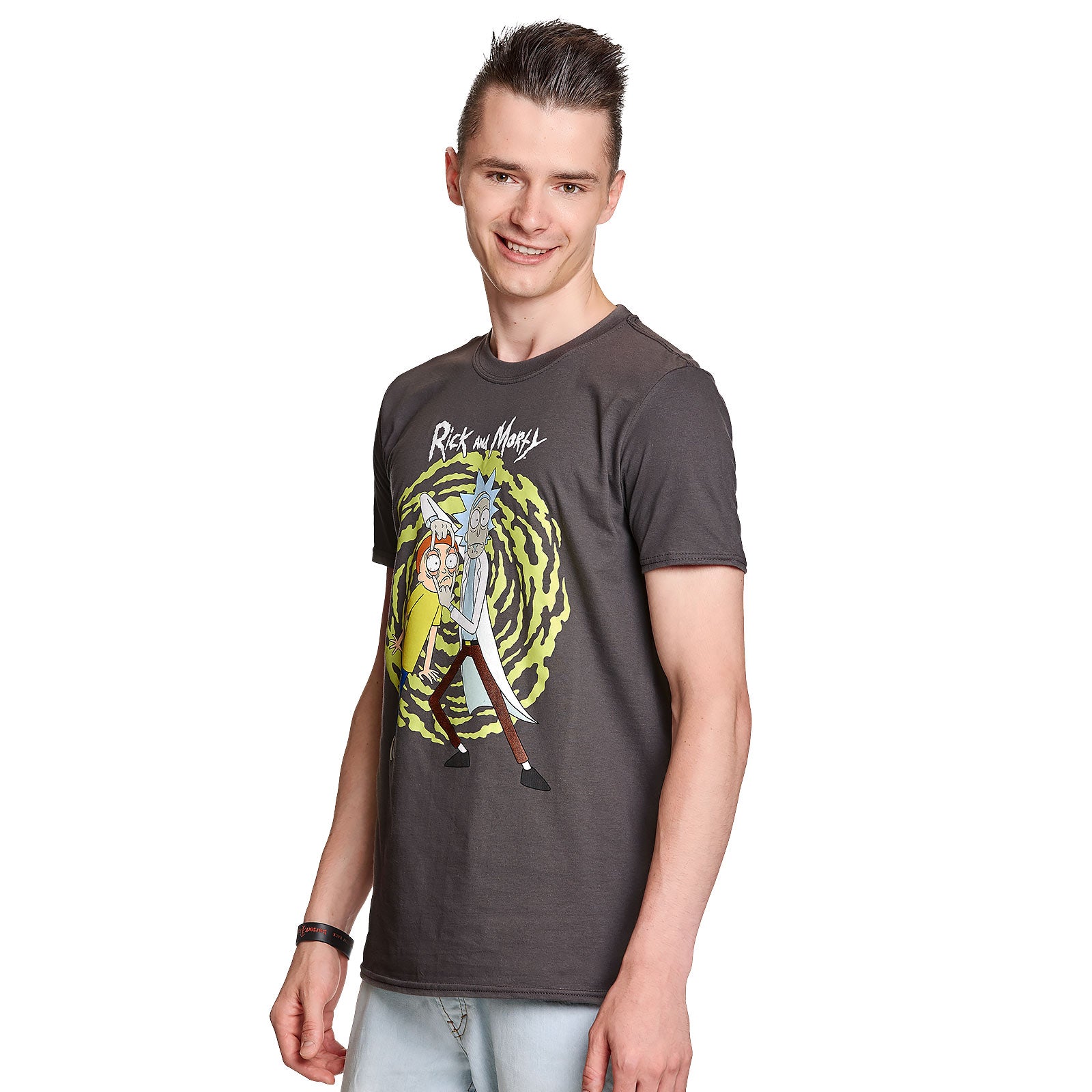 Image produit Rick et Morty - T-shirt Spiral gris
