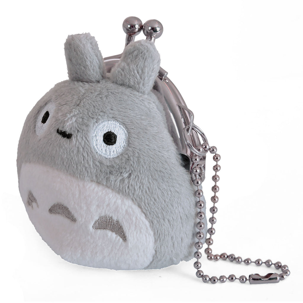 Image produit Totoro - Porte-monnaie en peluche gris