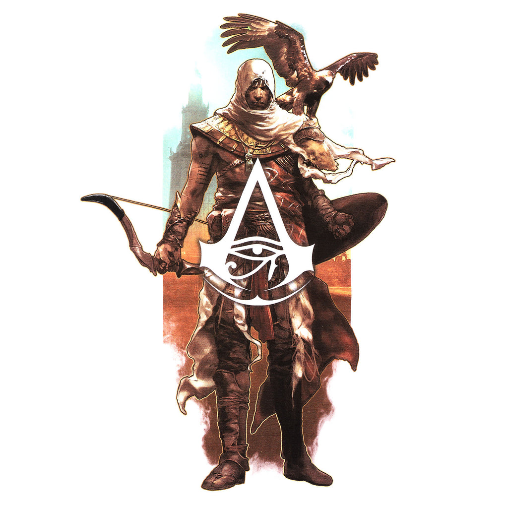 Image produit Assassins Creed - Bayek avec Senu t-shirt blanc