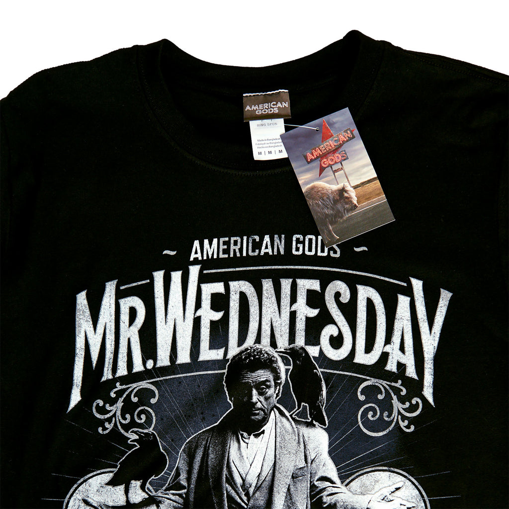 Image produit American Gods - T-shirt Mr. Wednesday noir