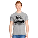 Image produit Seigneur des Anneaux - T-shirt Compagnie gris