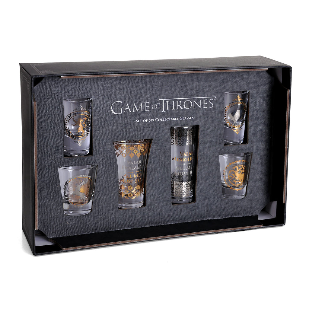 Image produit Game of Thrones - Lot de 6 verres à shots à armoiries