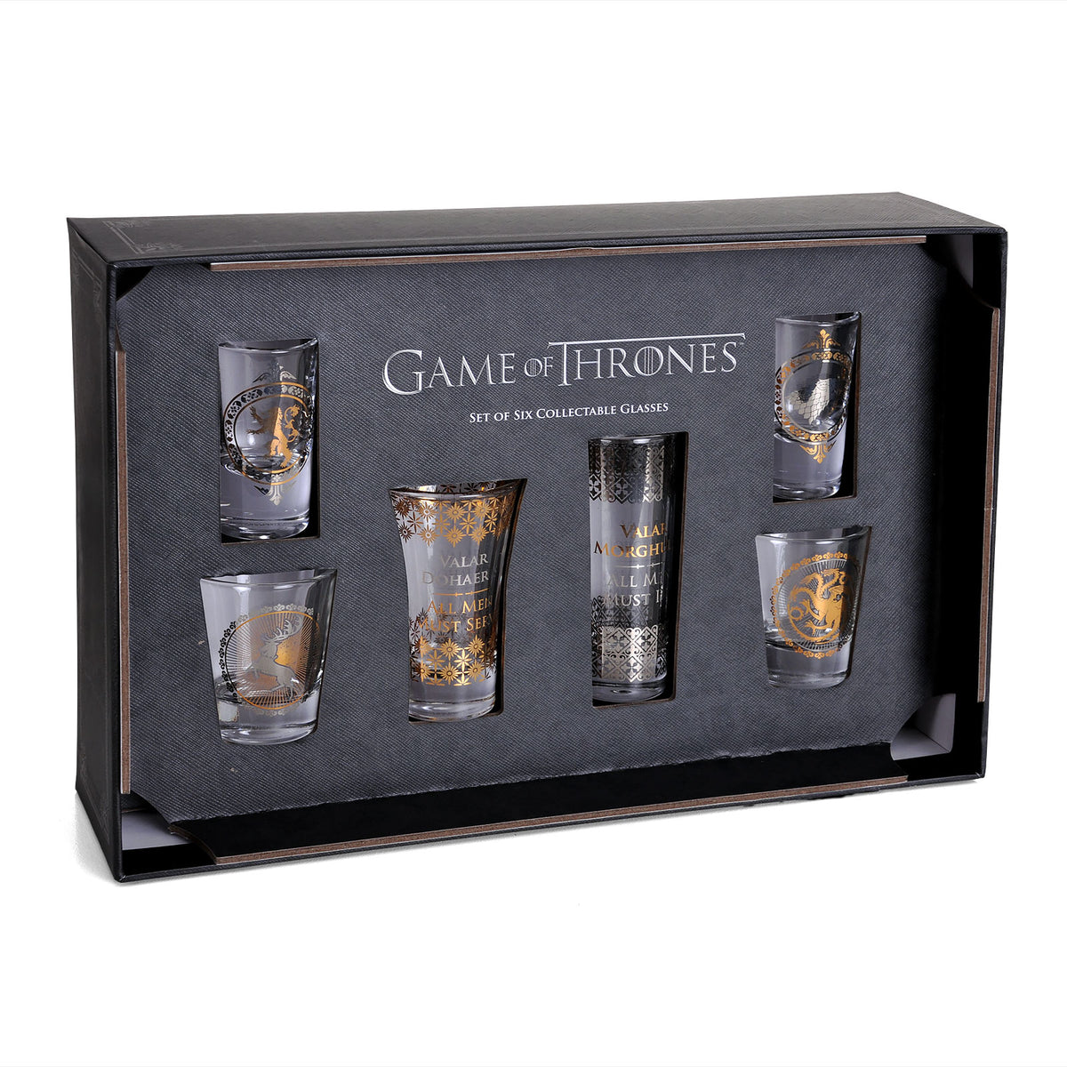 Image produit Game of Thrones - Lot de 6 verres à shots à armoiries