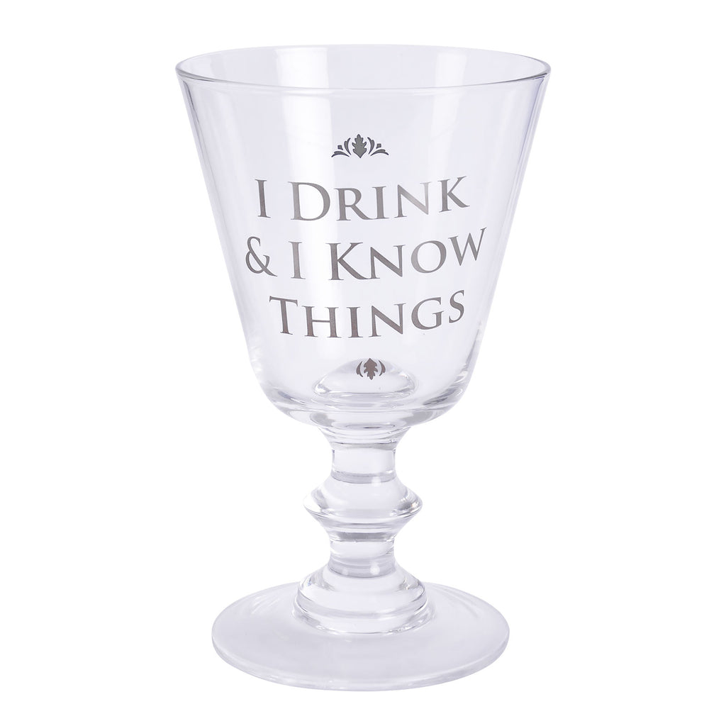 Image produit Game of Thrones - Verre à vin Drink and Know