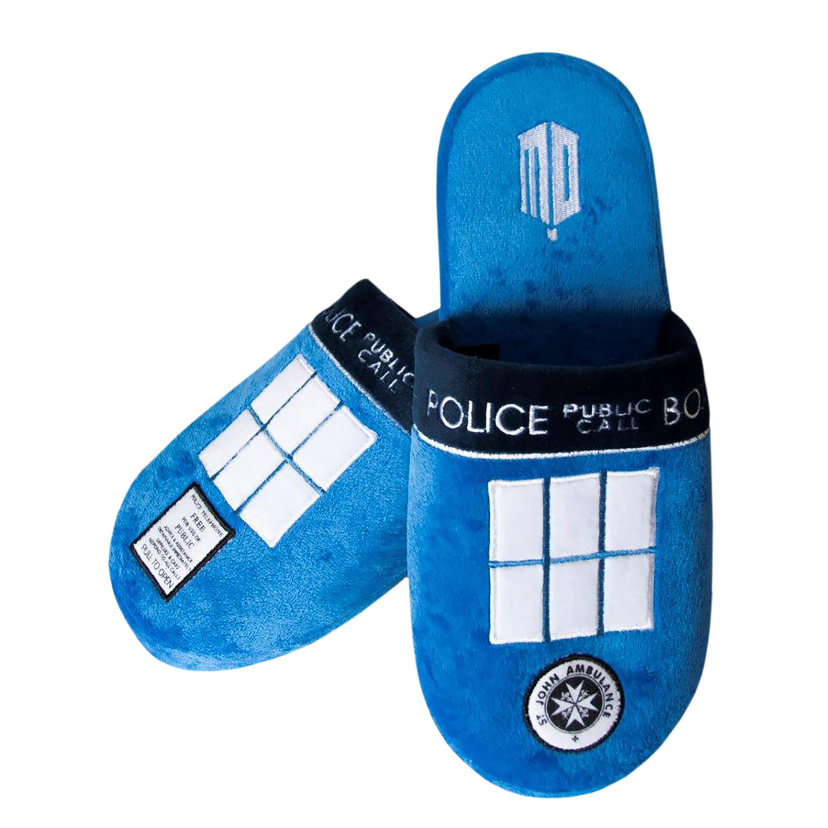Image produit Doctor Who - Chaussons en peluche Tardis Police Box