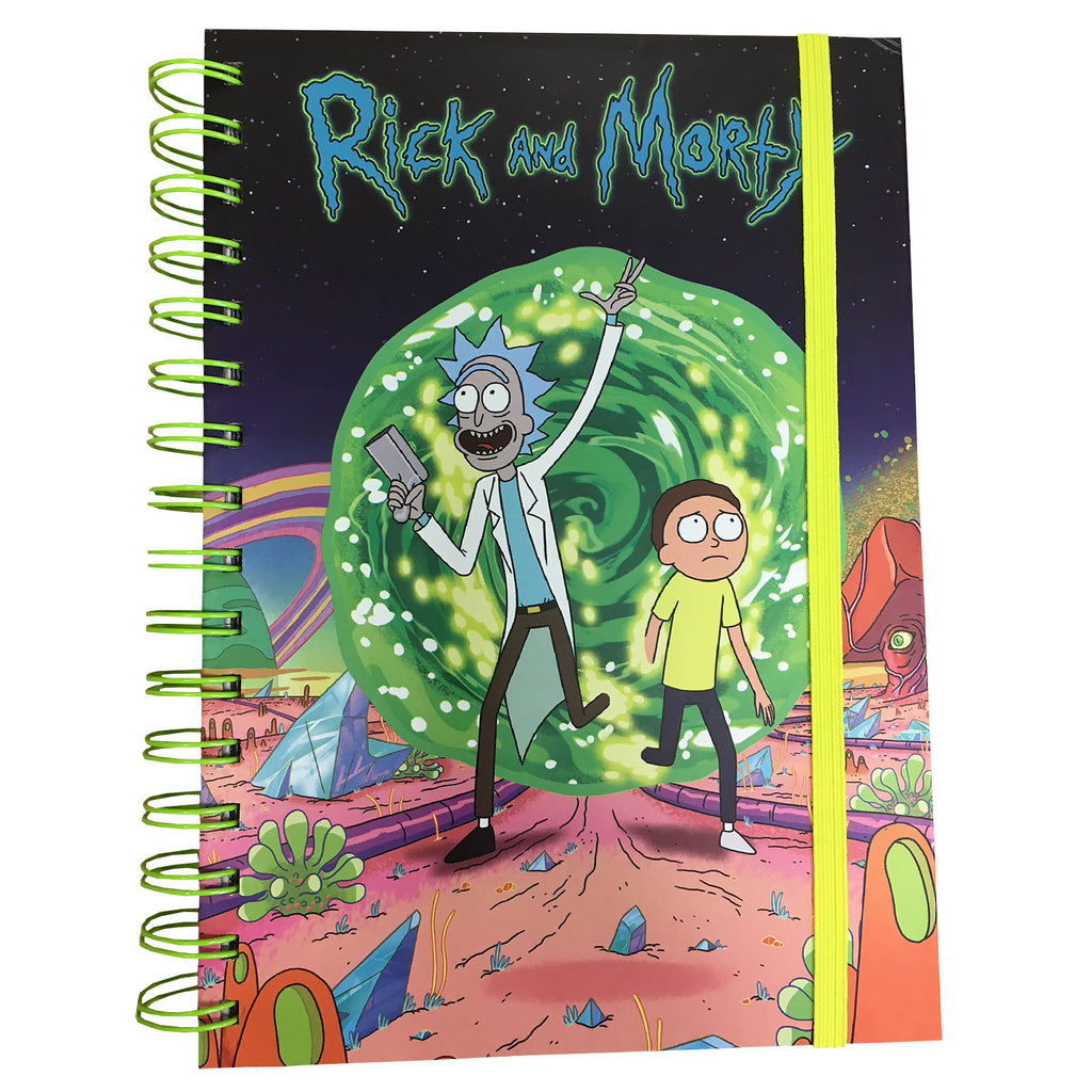 Image produit Rick and Morty - Carnet de notes Portal A5 néon