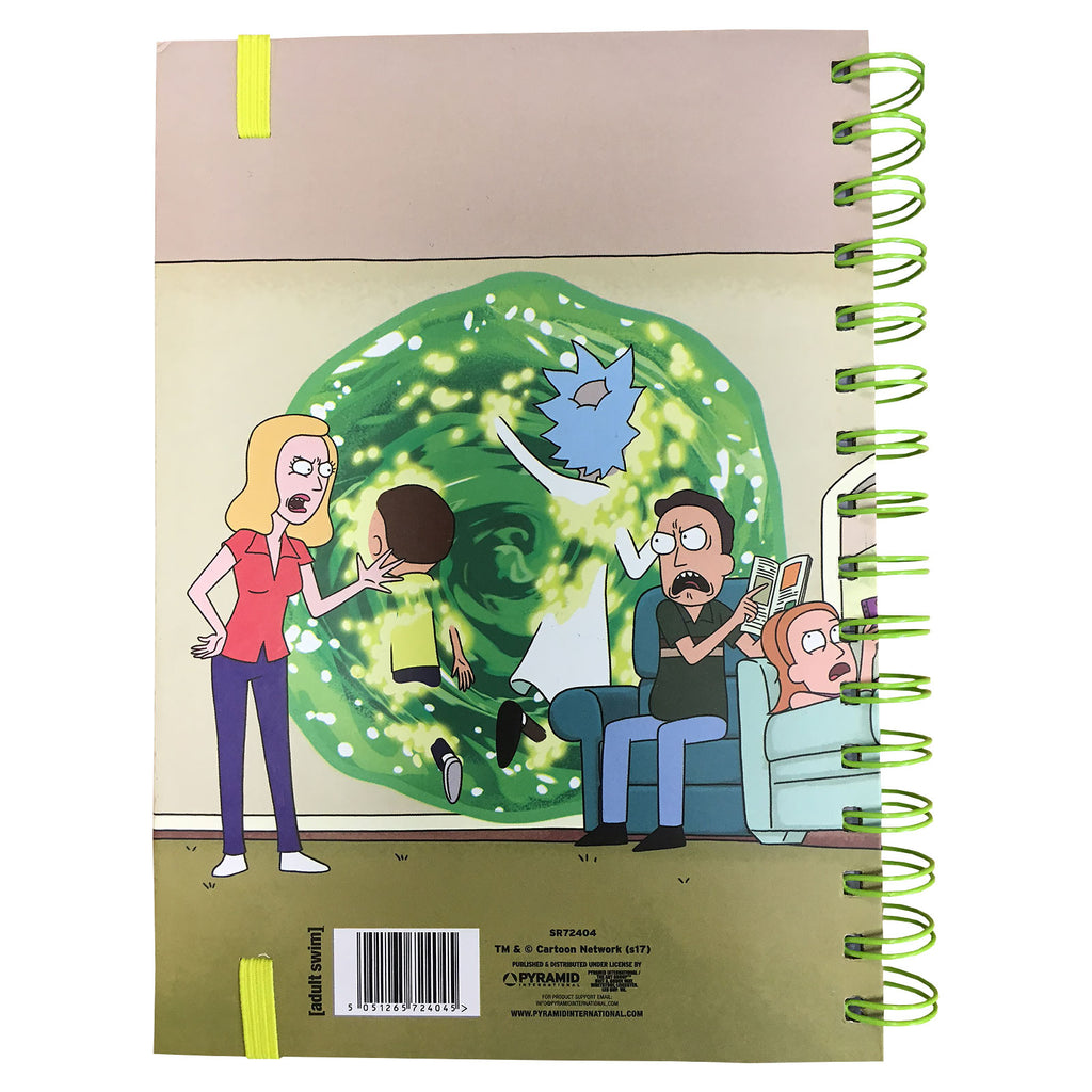 Image produit Rick and Morty - Carnet de notes Portal A5 néon