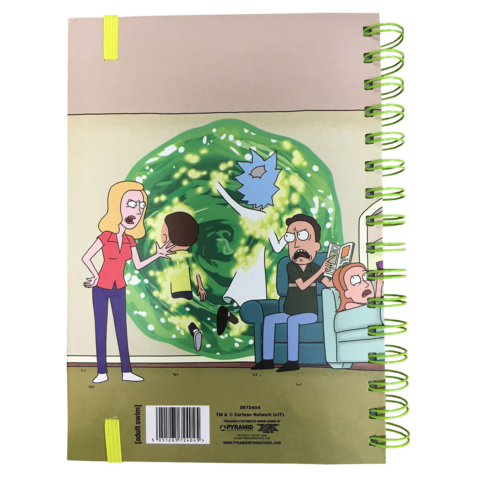 Image produit Rick and Morty - Carnet de notes Portal A5 néon