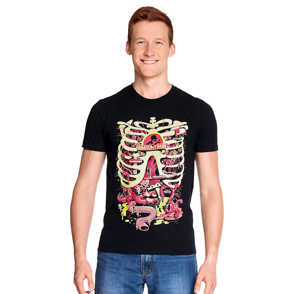 Image produit Rick et Morty - T-shirt Anatomy Park noir