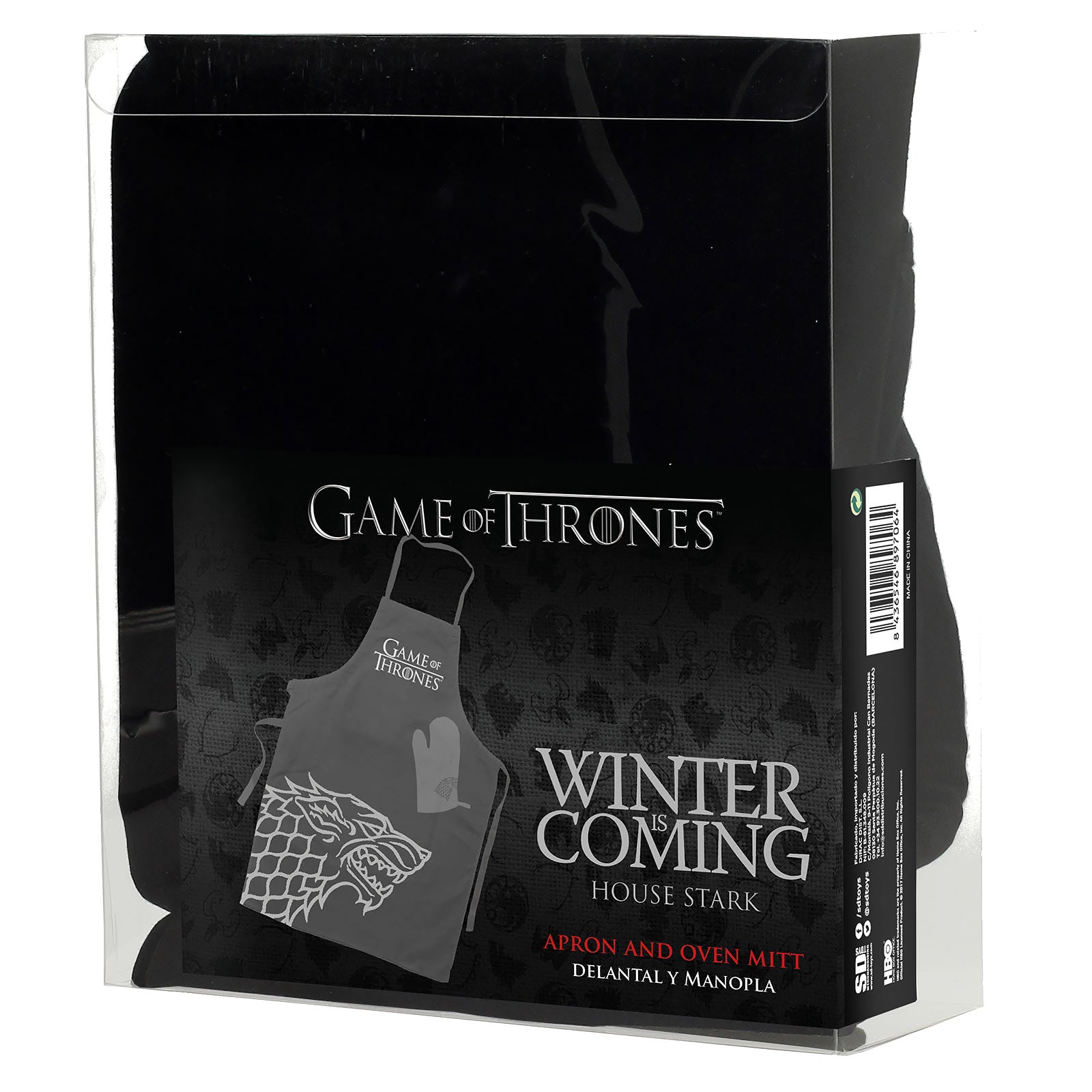 Product image Game of Thrones - House Stark Apron with Oven Mitt