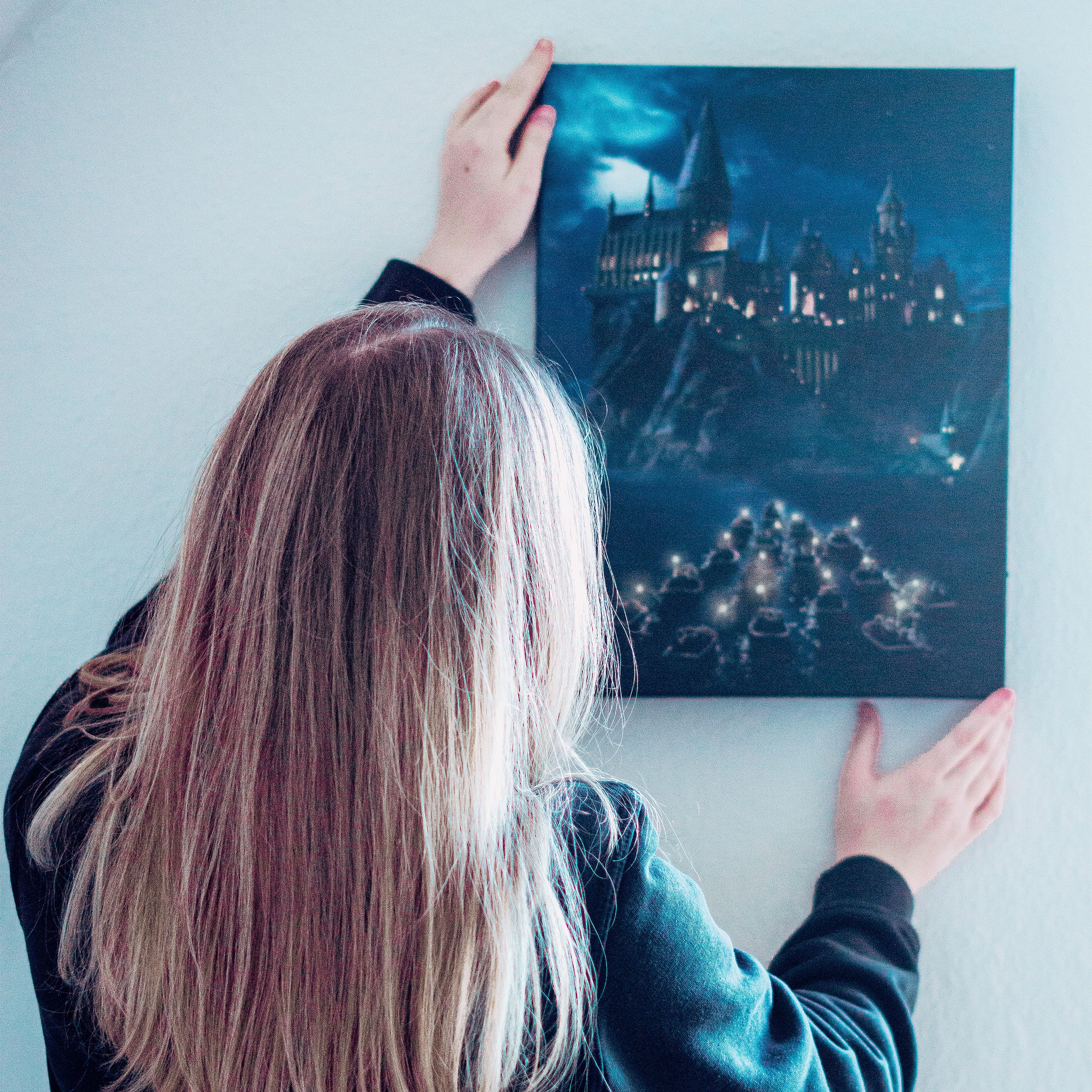 Image produit Harry Potter - Tableau mural de Poudlard avec lumière