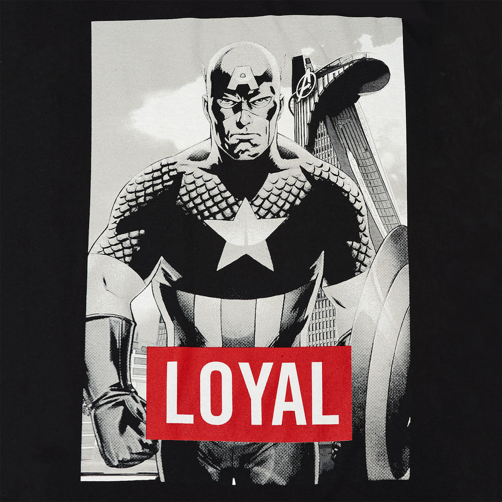 Image produit Avengers - T-shirt loyal Captain America noir