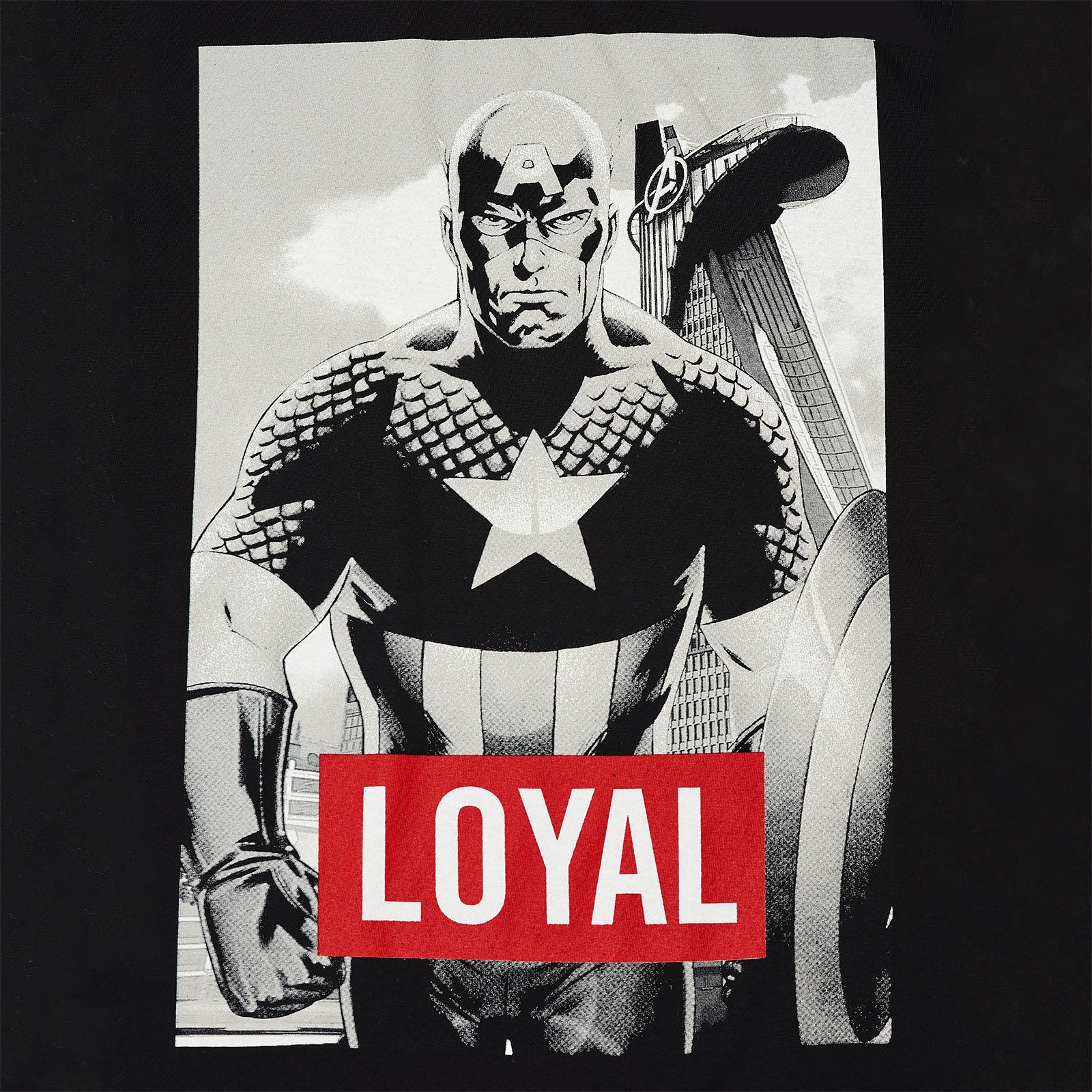 Image produit Avengers - T-shirt loyal Captain America noir