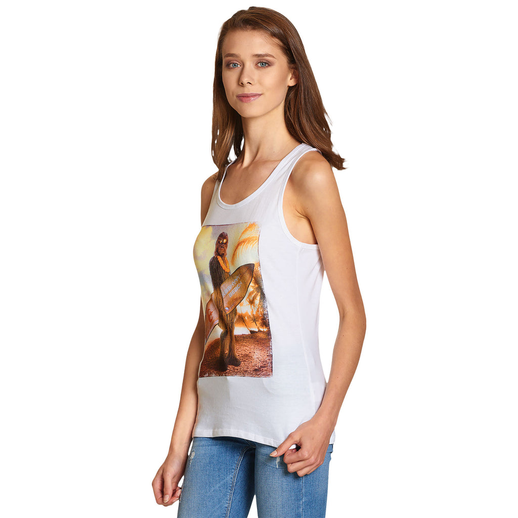 Image produit Star Wars - Débardeur Wookiee Surfer blanc