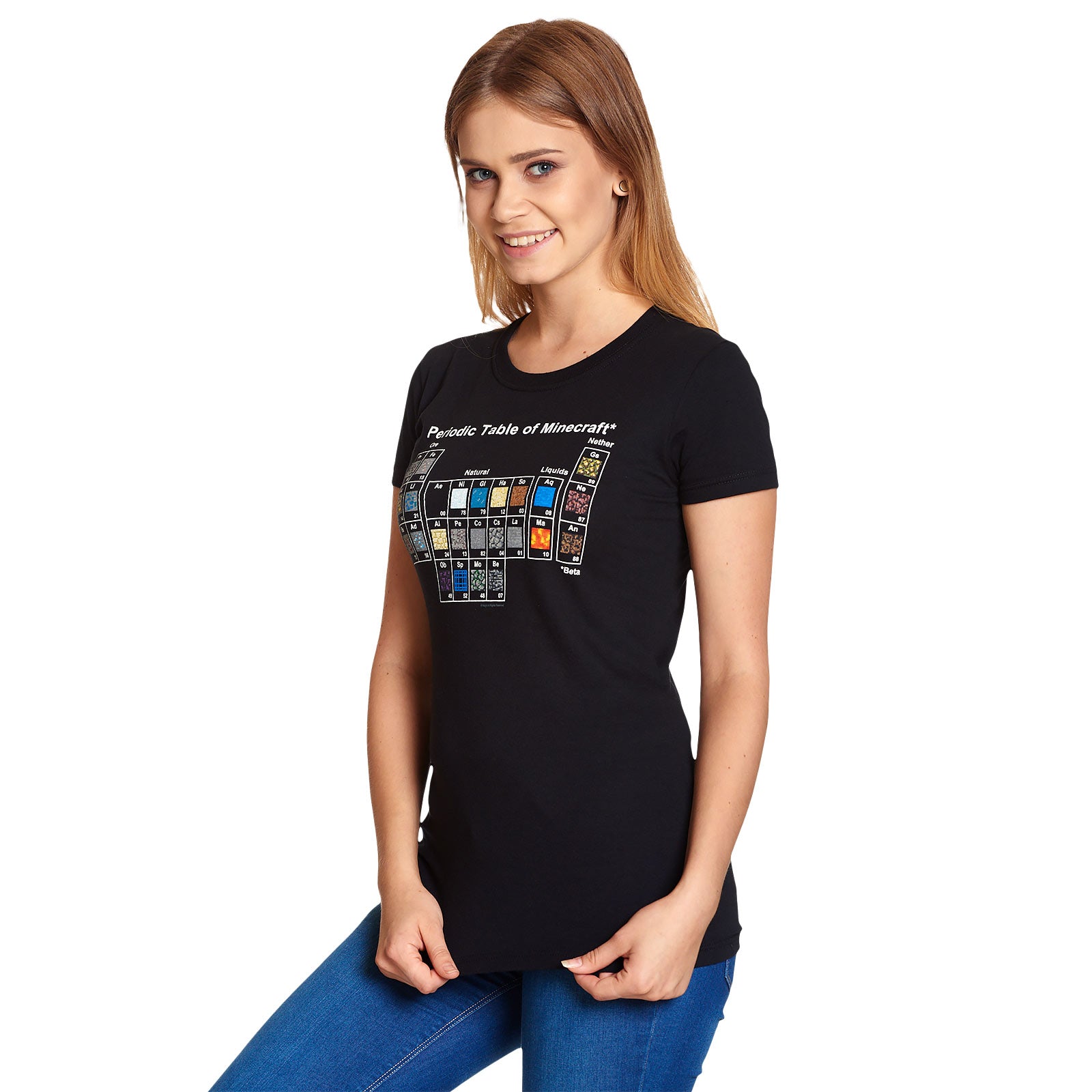 Image produit Minecraft - T-shirt Tableau Périodique Femme