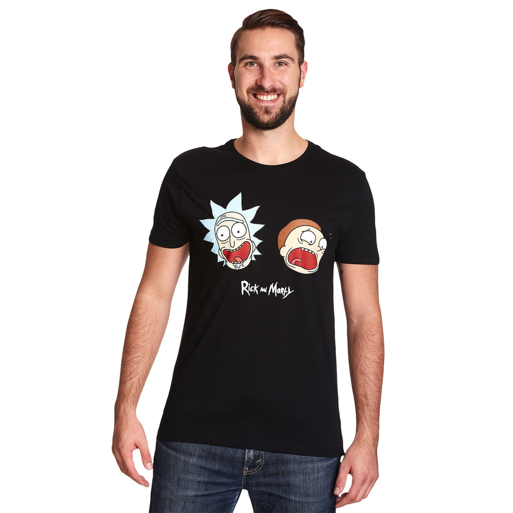 Image produit Rick et Morty - T-shirt Crazy Faces Glow in the Dark