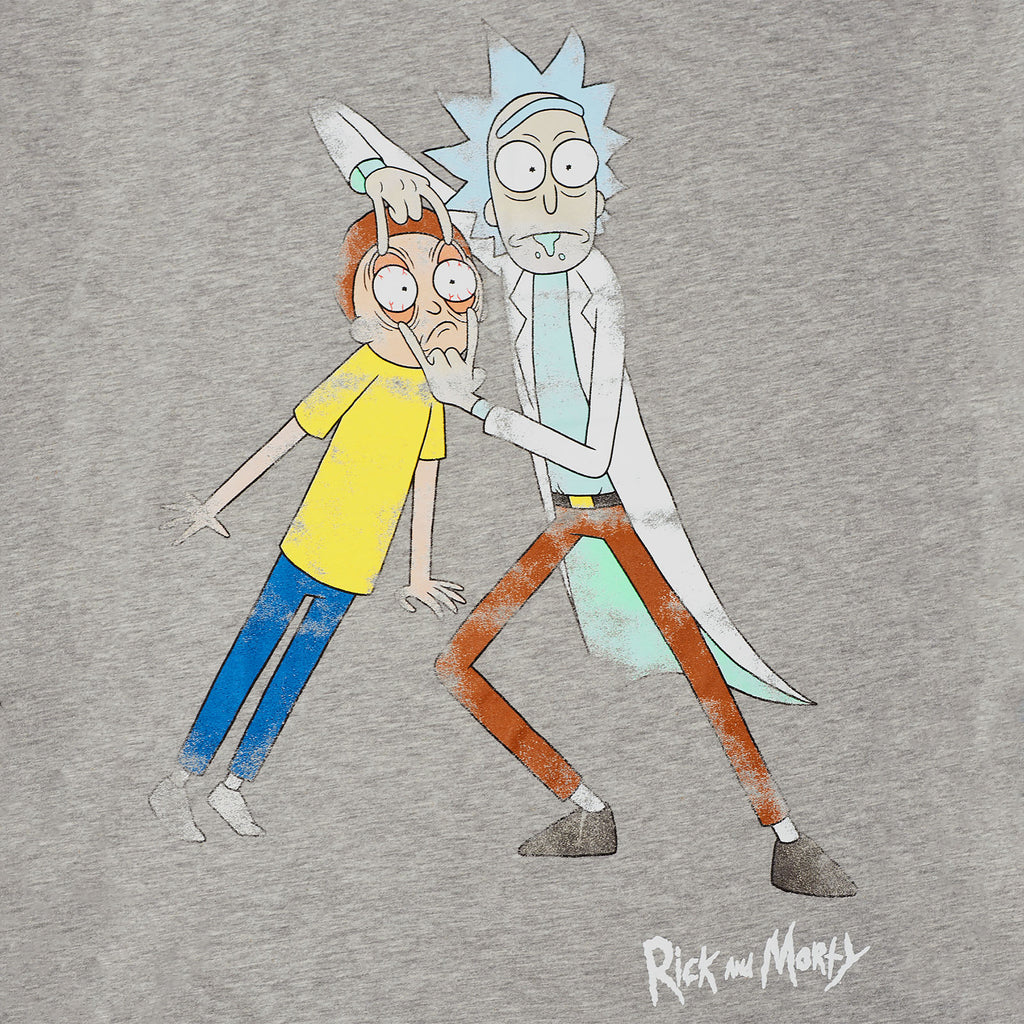 Image produit Rick et Morty - Morty Eye Edit T-Shirt délavé gris