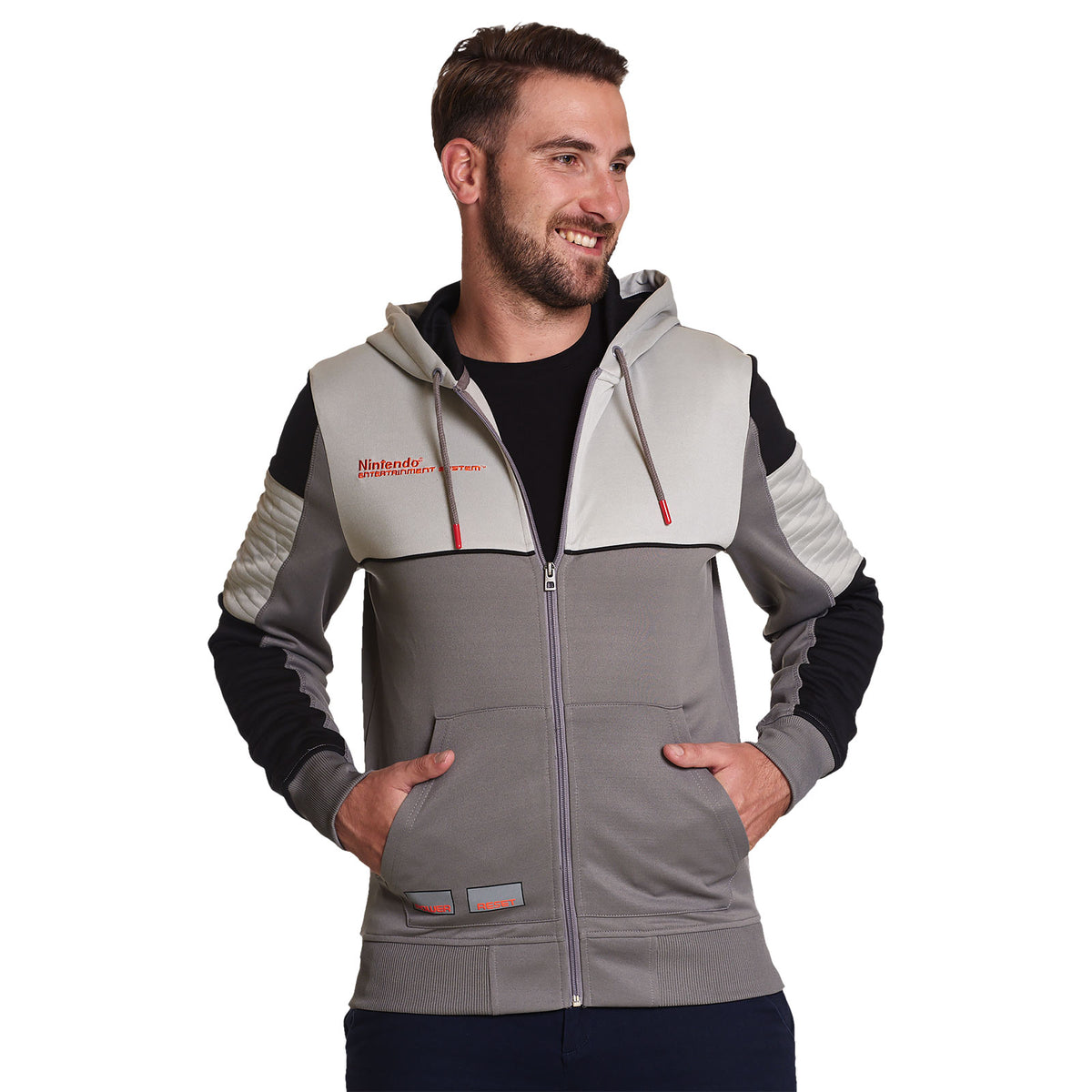 Image produit Nintendo - Sweat à capuche NES gris
