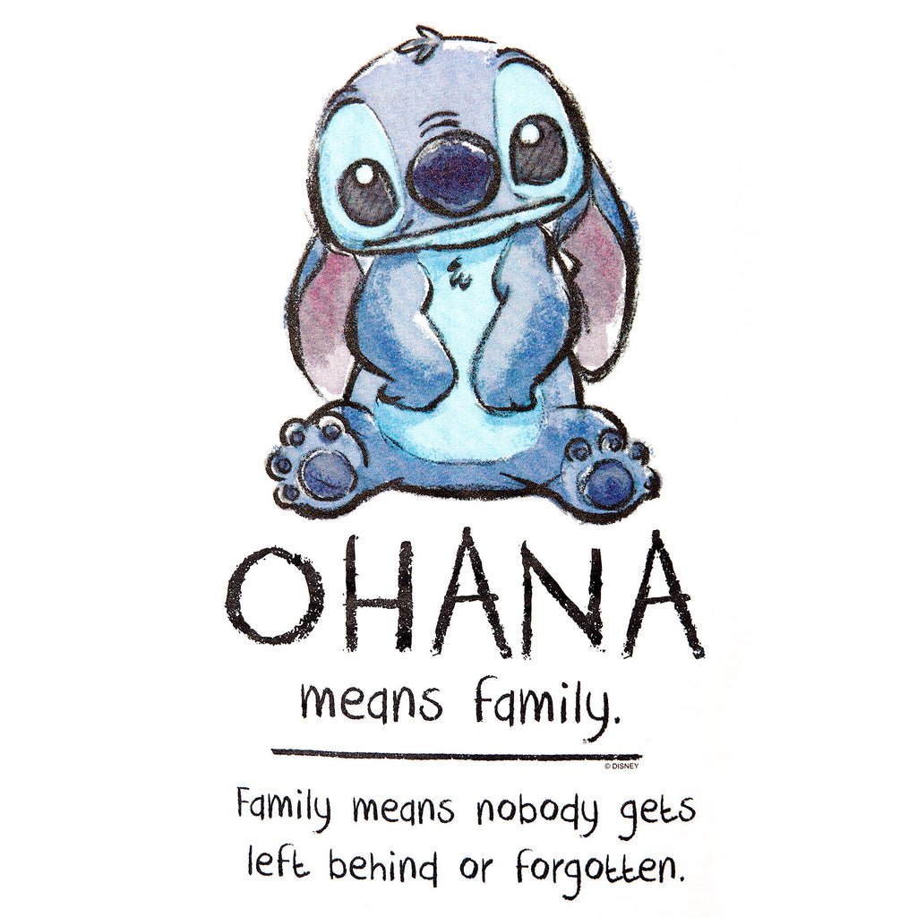 Image produit Lilo & Stitch - Ohana Means Family T-Shirt Femme blanc