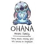 Image produit Lilo & Stitch - Ohana Means Family T-Shirt Femme blanc