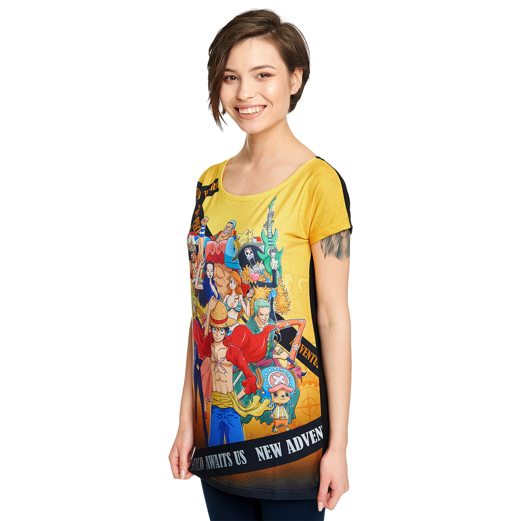 Image produit One Piece - Crew New World T-shirt femme coupe décontractée
