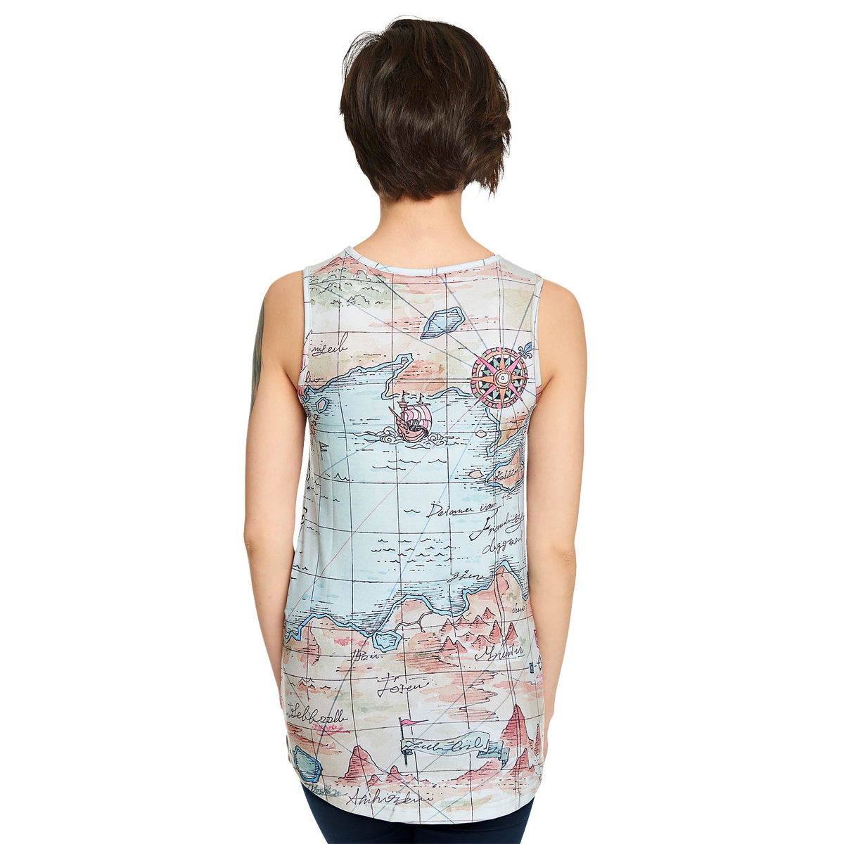 Product image One Piece - East Blue Map Tank Top Loose Fit