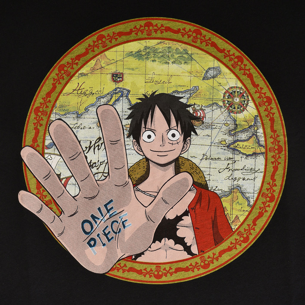 Image produit One Piece - T-shirt Map Circle noir