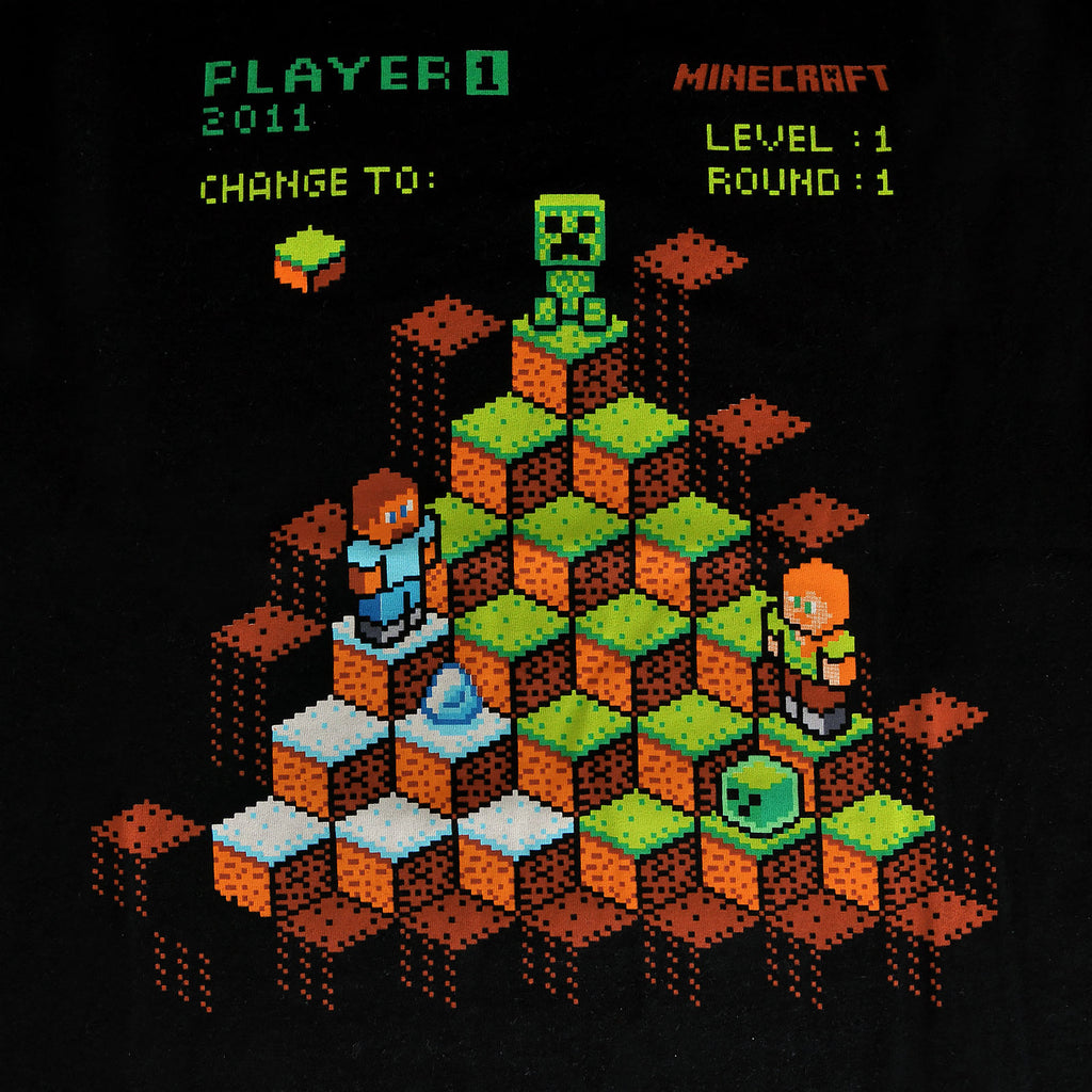Image produit Minecraft - Miner Mountain Retro T-shirt Enfants noir
