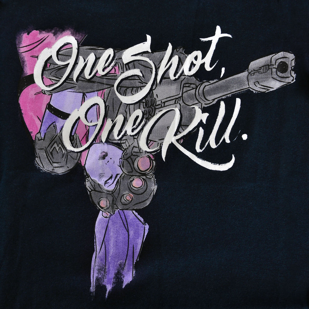 Image produit Overwatch - One Shot One Kill t-shirt femme bleu