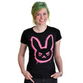 Image produit Overwatch - T-shirt femme noir à logo D.VA Spray