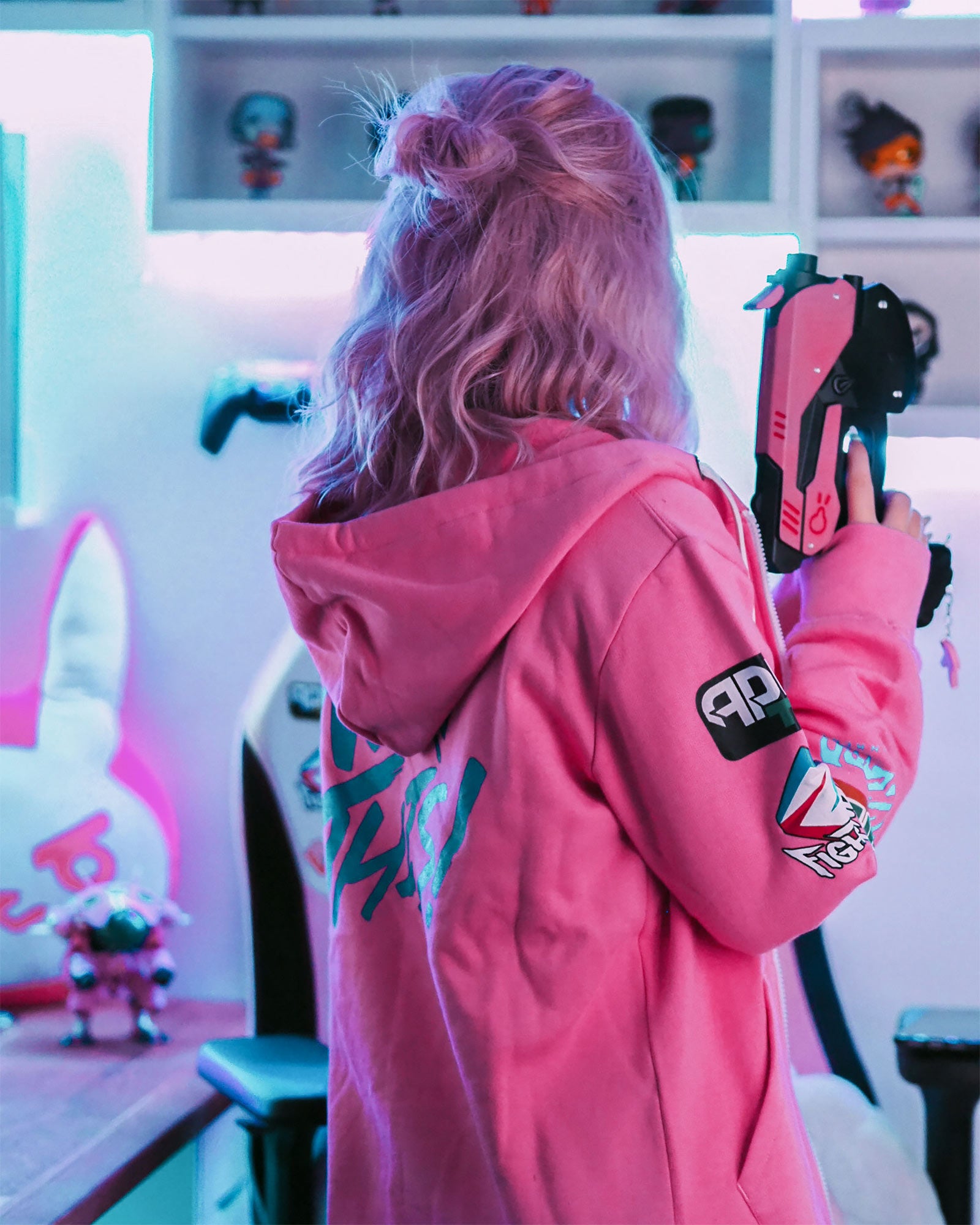 Image produit Overwatch - Ultimate D.VA Sweat à capuche rose