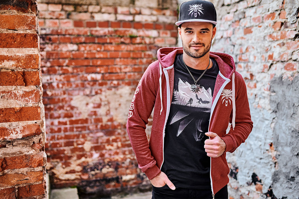 Image produit Witcher - T-shirt Silhouette de Loup noir