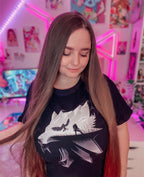 Image produit Witcher - T-shirt Silhouette de Loup noir