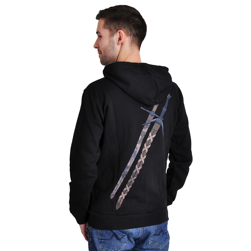 Image produit Witcher - Sweat à capuche en acier et argent noir