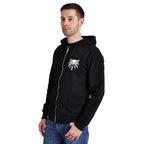 Image produit Witcher - Sweat à capuche en acier et argent noir