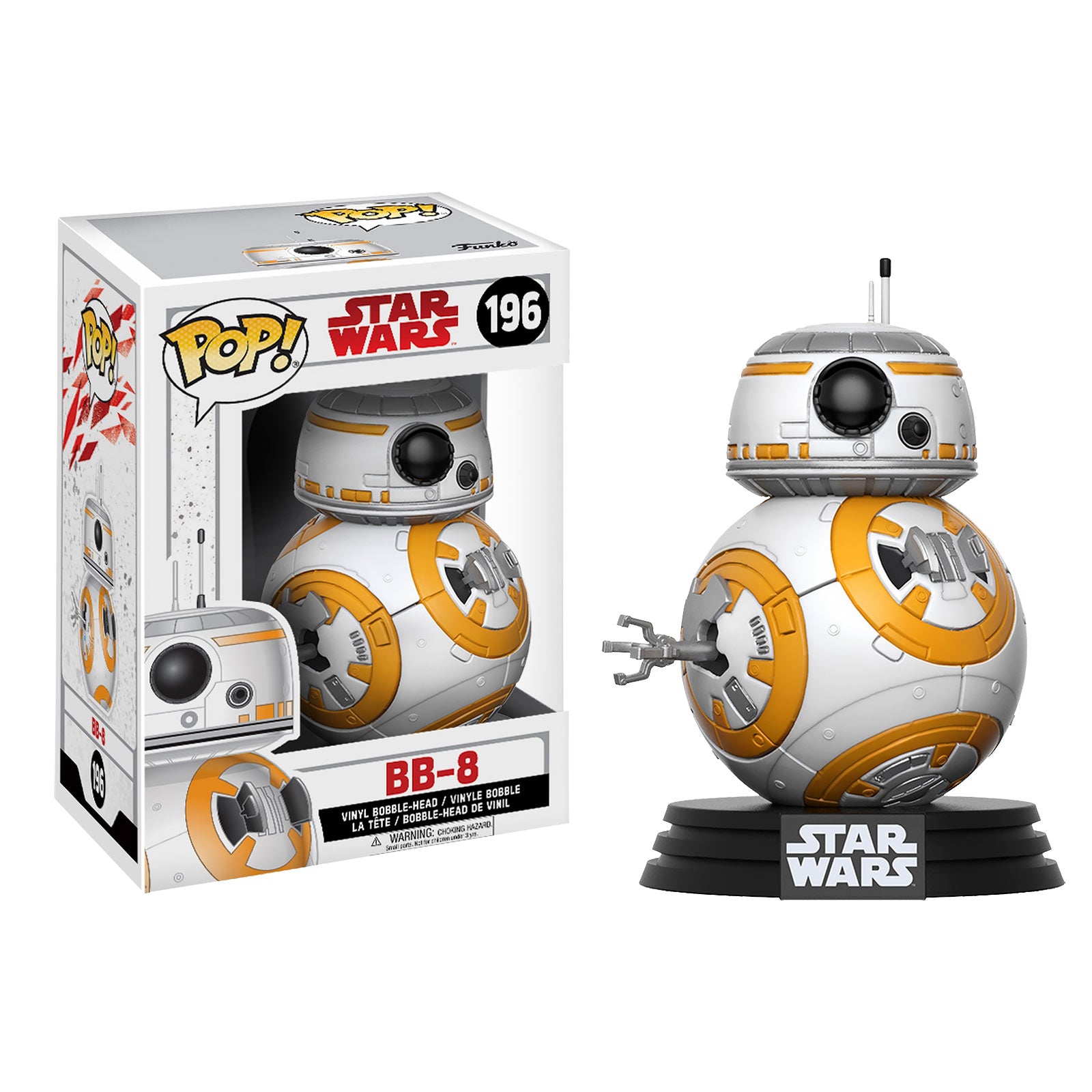 Image produit Star Wars - Figurine à tête branlante BB-8