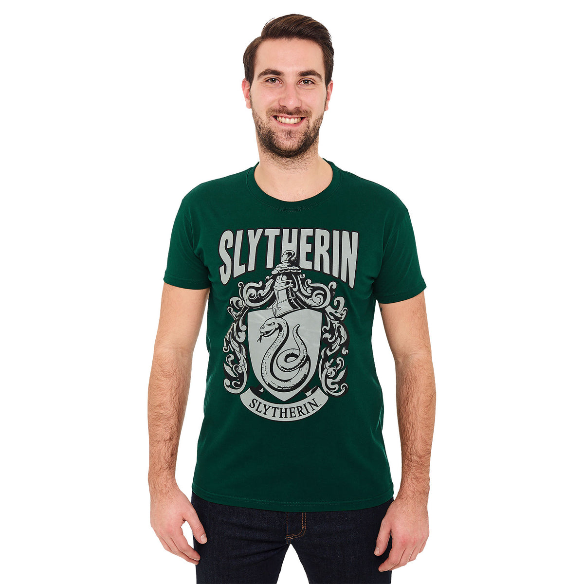Image produit Harry Potter - T-Shirt vert avec blason de Serpentard