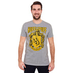 Image produit Harry Potter - T-shirt gris avec blason Hufflepuff