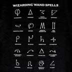 Image produit T-shirt Spells Chart pour les fans de Harry Potter