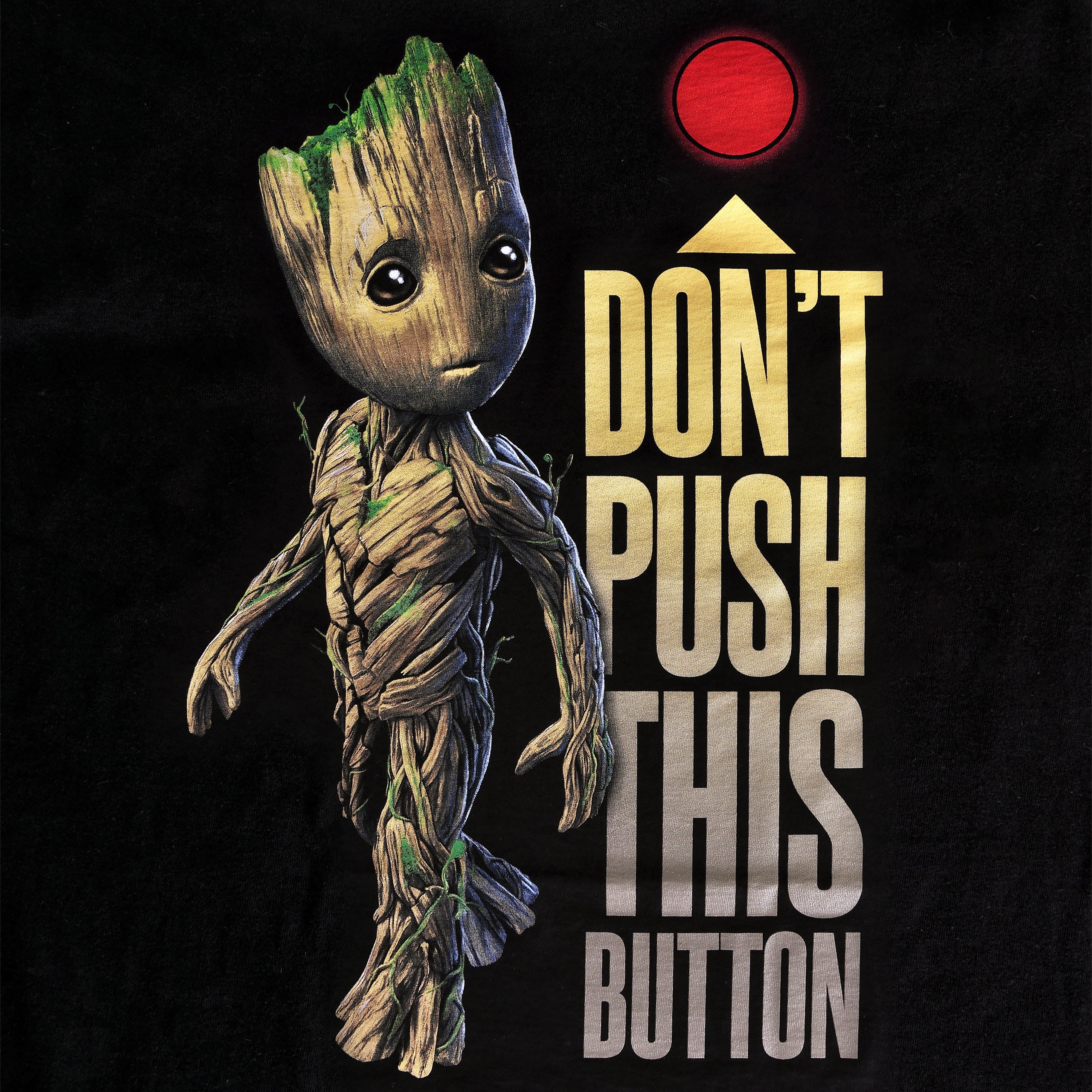 Image produit Guardians of the Galaxy - T-shirt Groot Button noir