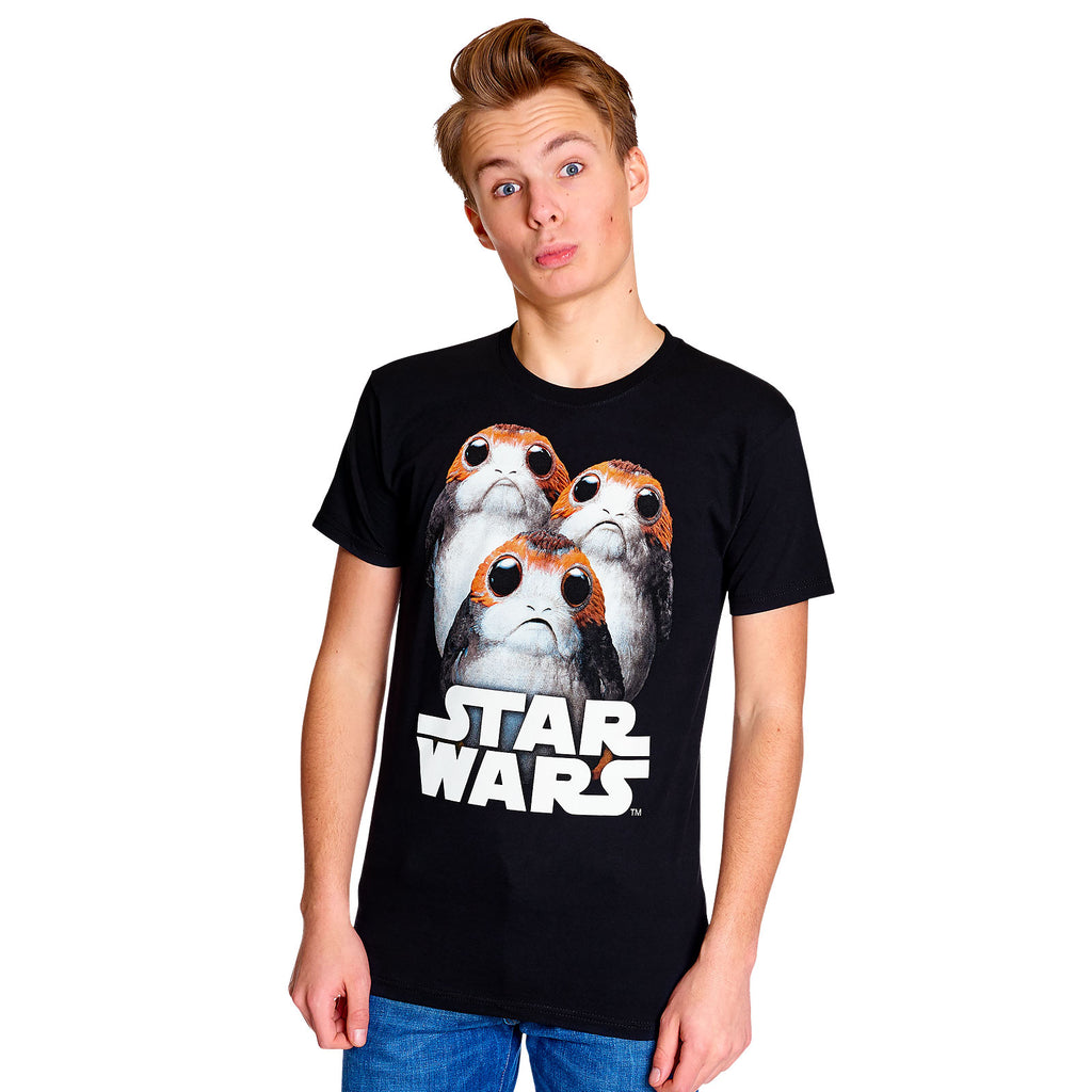 Image produit Star Wars - T-Shirt Triple Porg noir