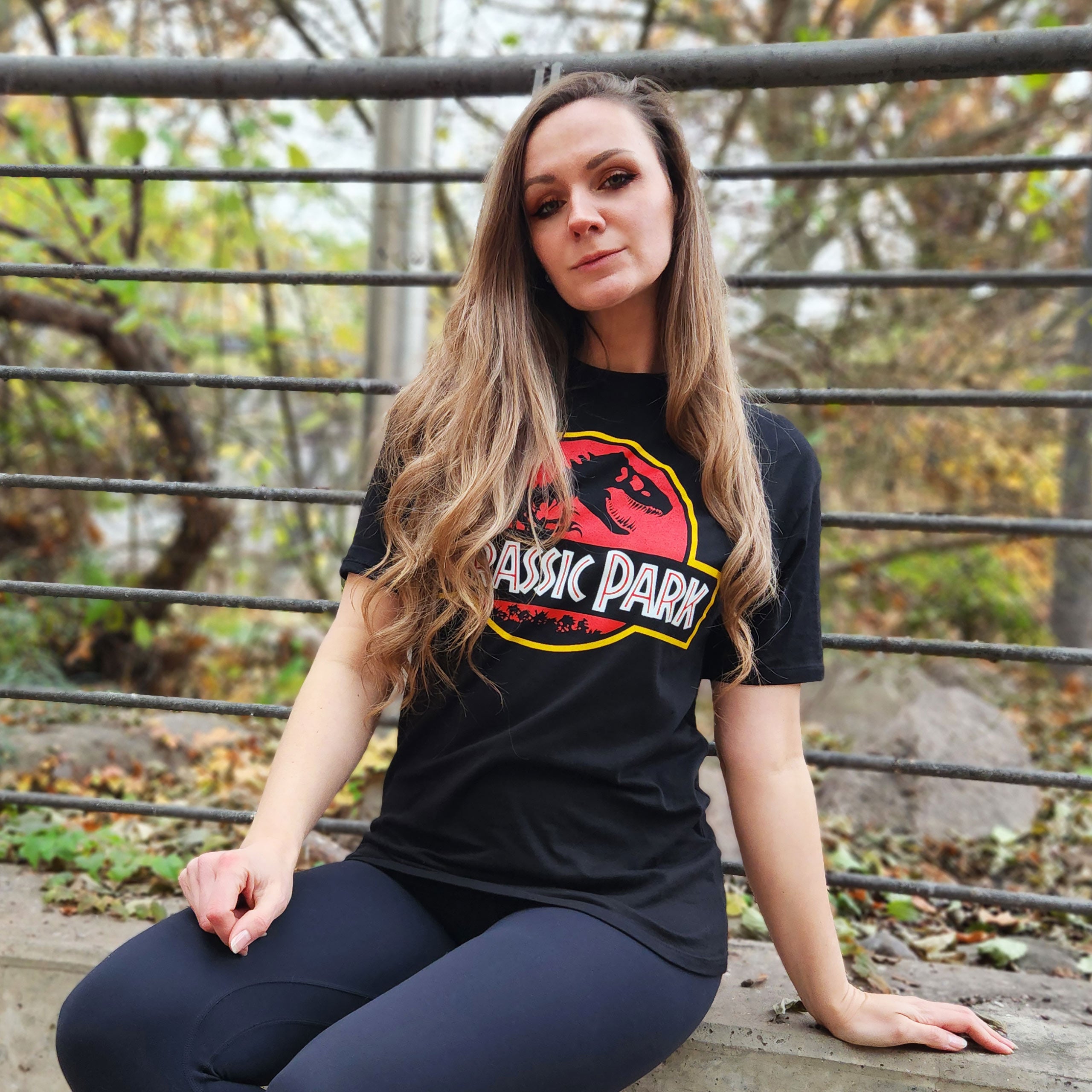 Image produit Jurassic Park - T-shirt logo noir