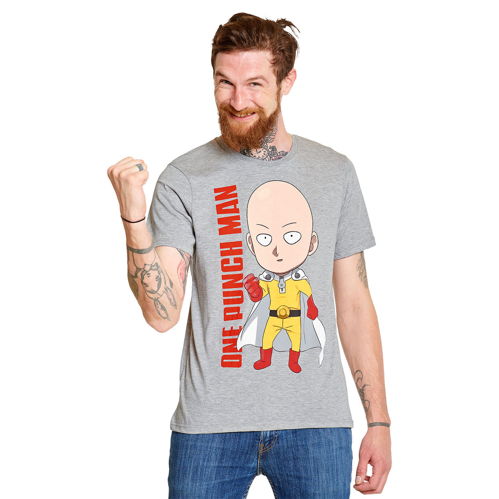 Image produit One Punch Man - T-Shirt Super Saitama gris