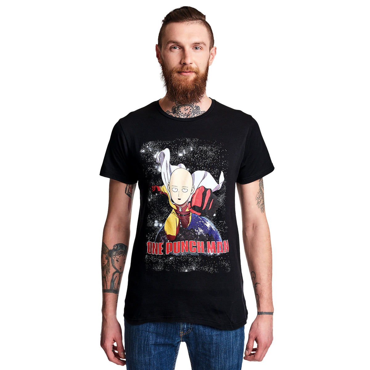Image produit One Punch Man - T-Shirt de combat noir