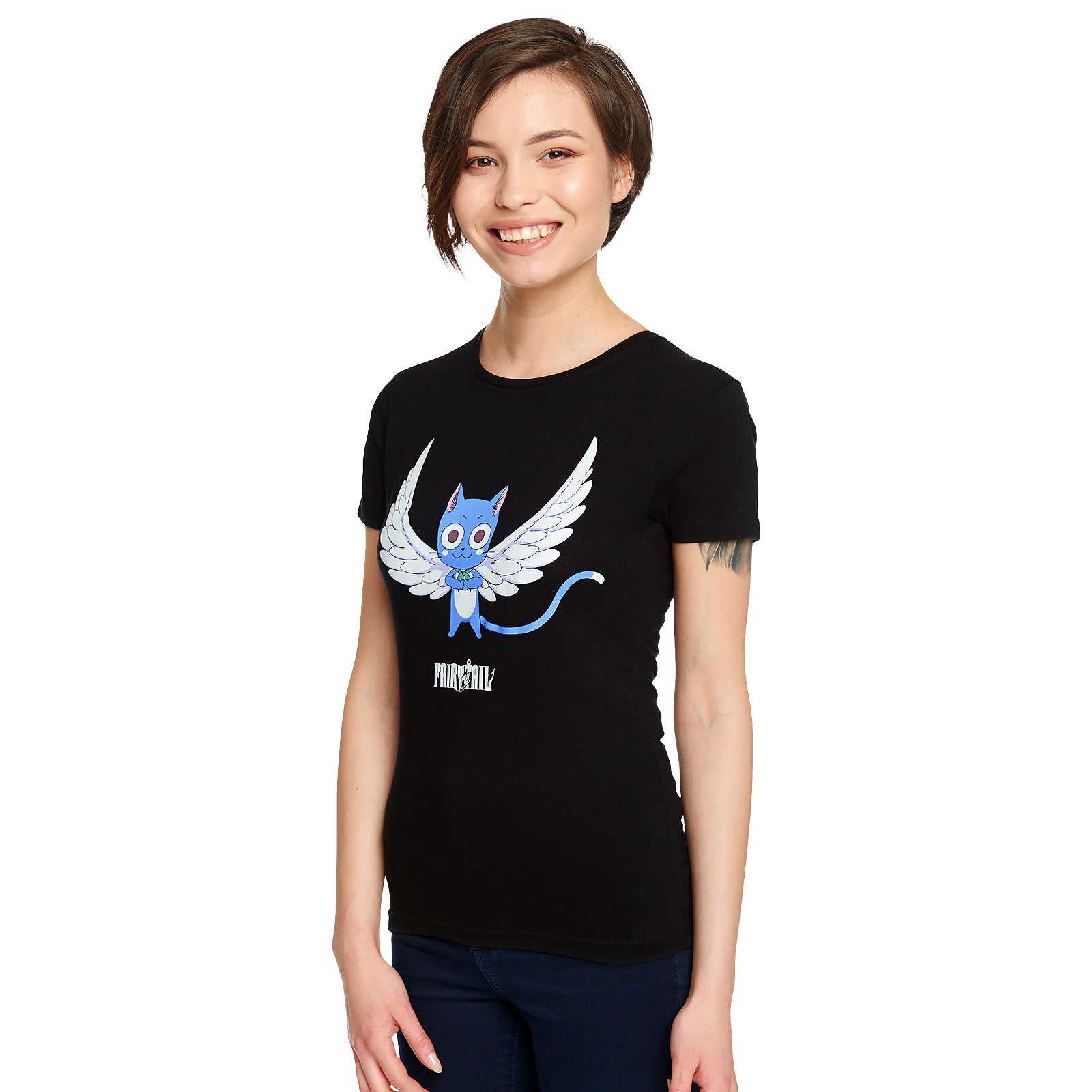 Image produit Fairy Tail - Happy Magic T-shirt pour femmes noir