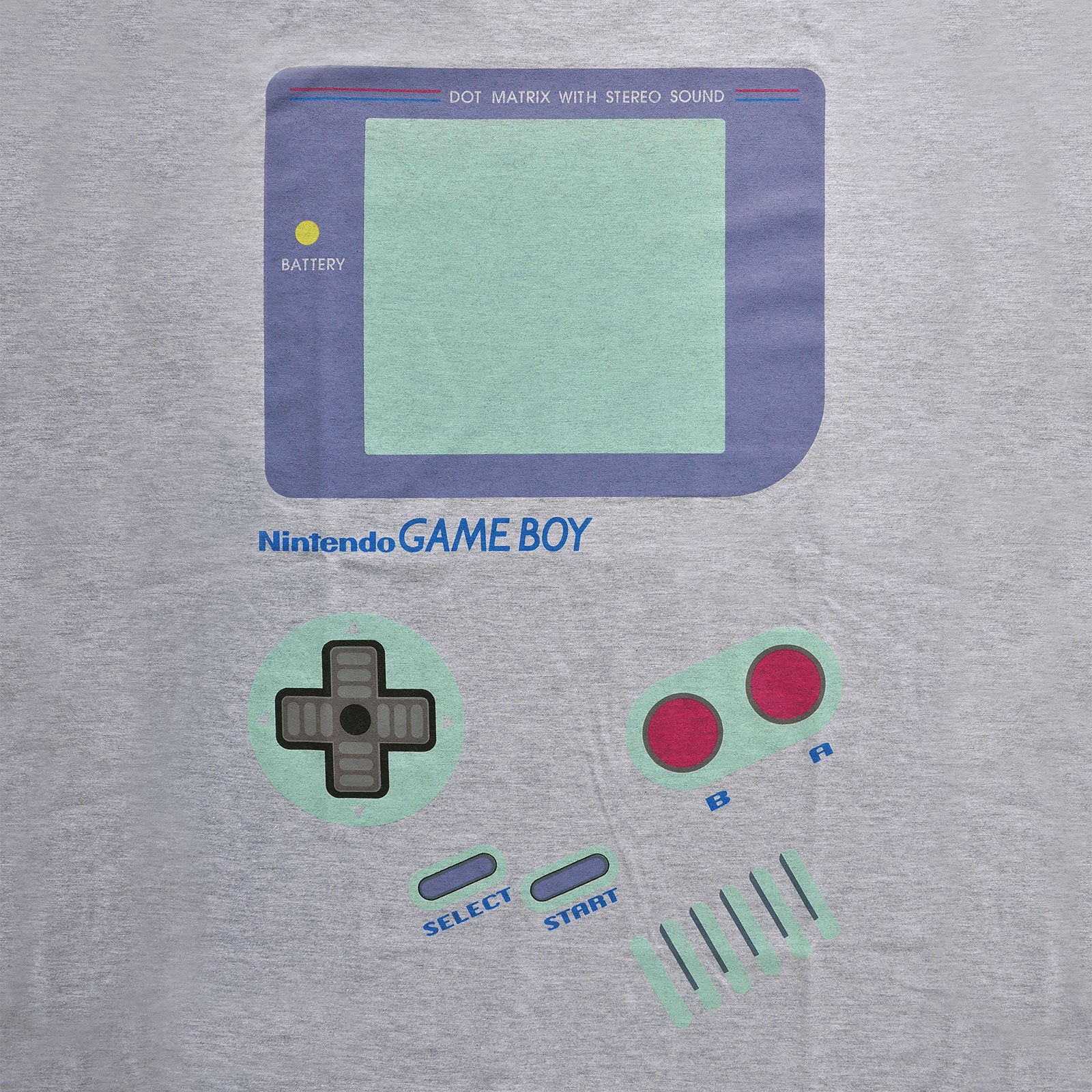 Image produit Nintendo - T-shirt Game Boy gris