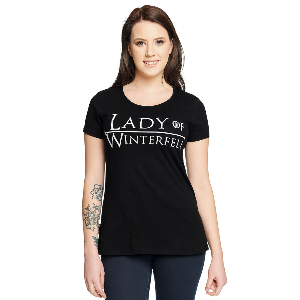 Image produit T-shirt pour femmes Lady of Winterfell pour les fans de Game of Thrones