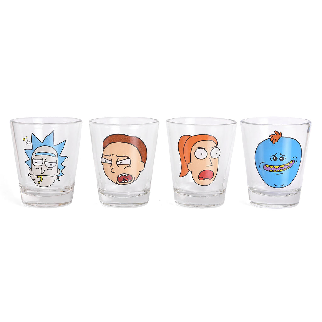Image produit Rick et Morty - Ensemble de verres à shots Faces