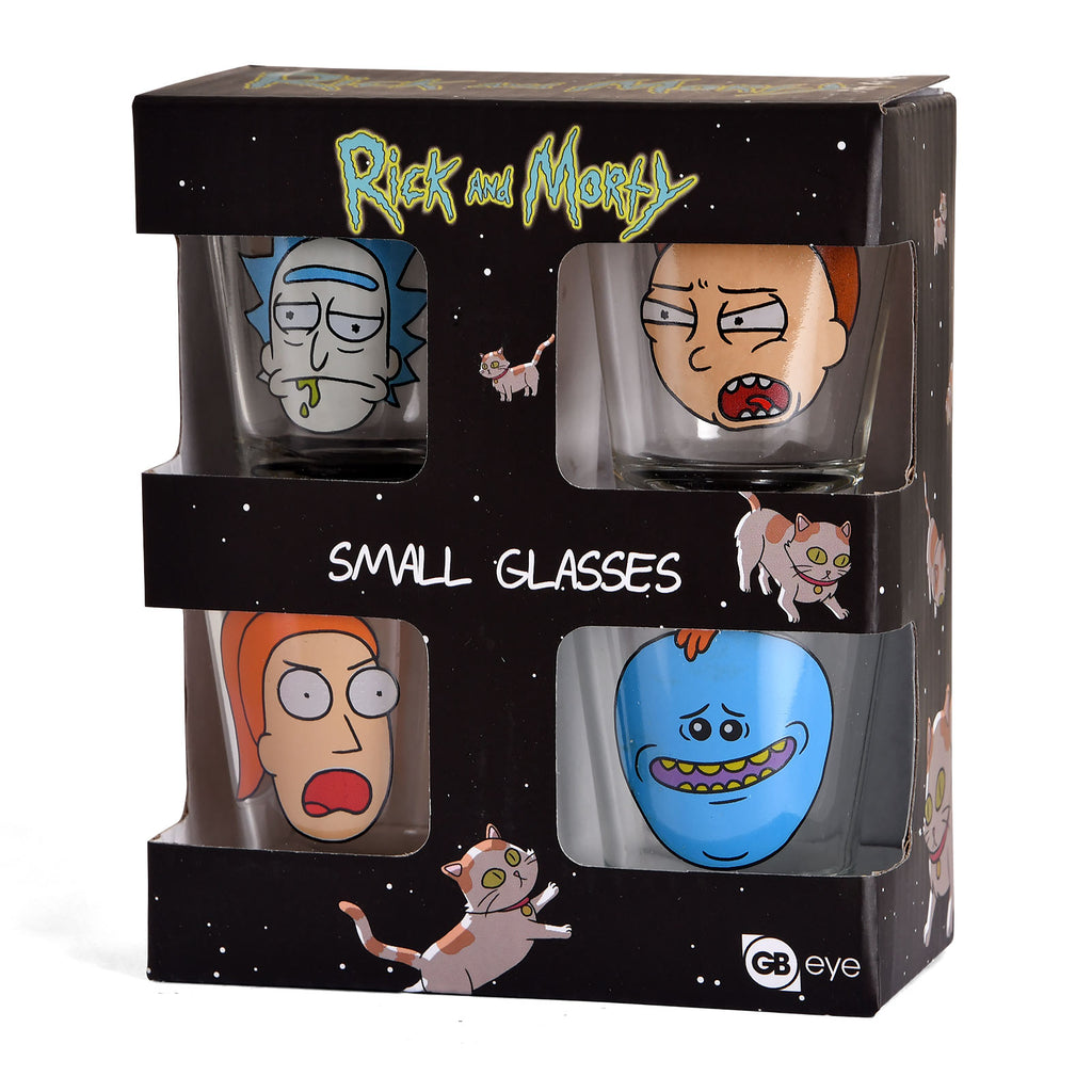 Image produit Rick et Morty - Ensemble de verres à shots Faces