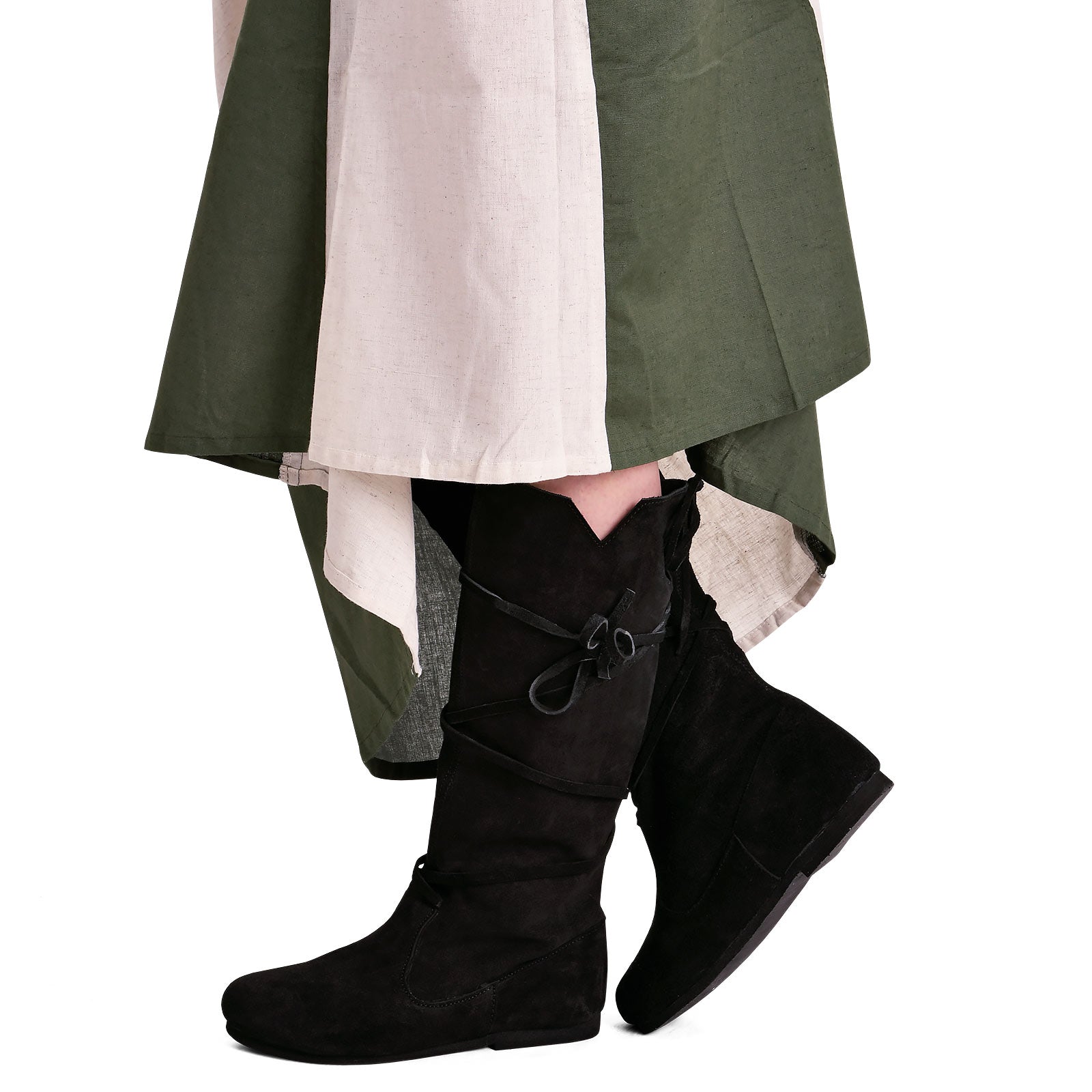 Image produit Bottes à lacets médiévales noires